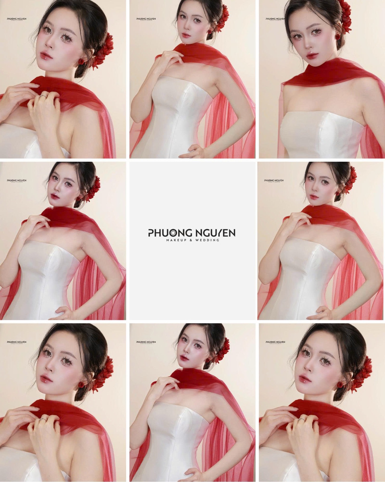 Cô dâu Trung An – makeup và váy cưới tại Phương Nguyễn Studio