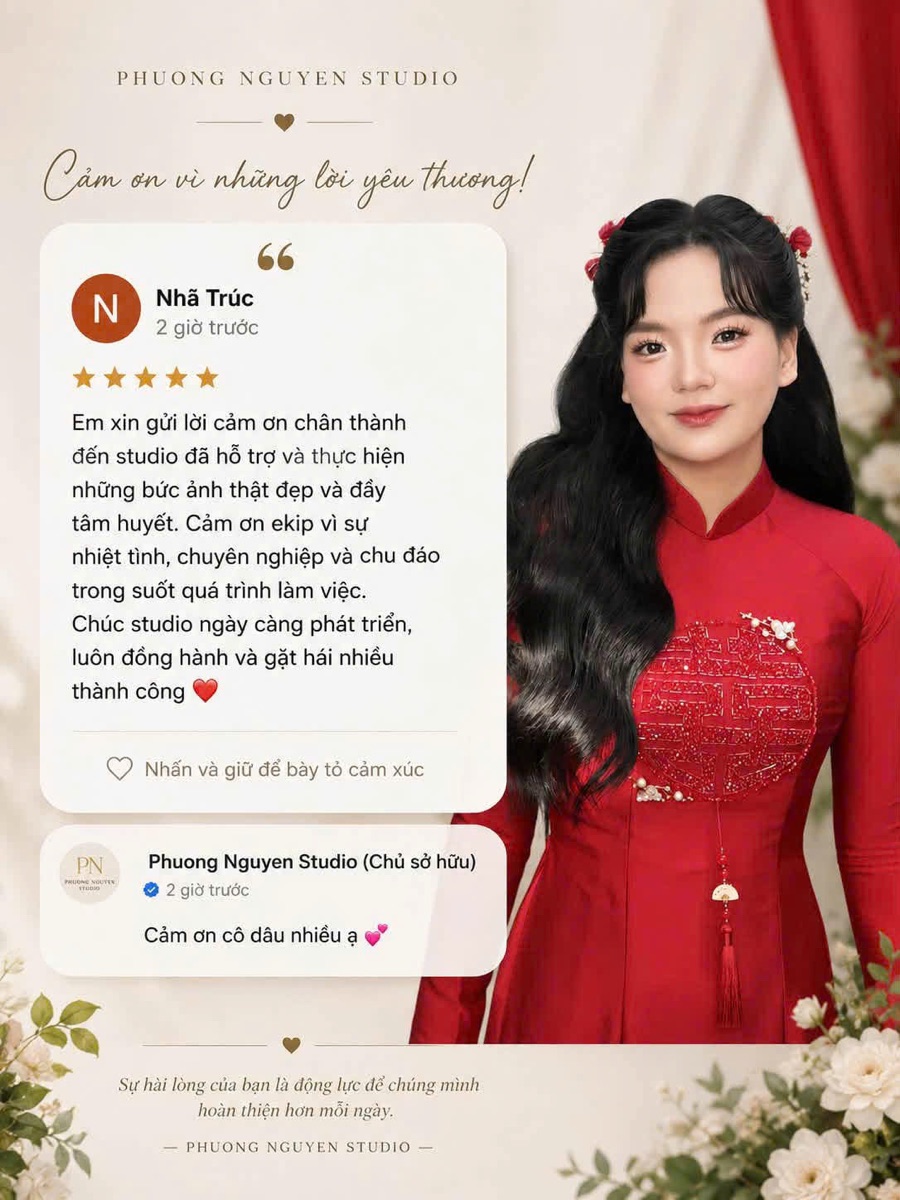 Đánh giá thật của khách hàng Phương Nguyễn Studio